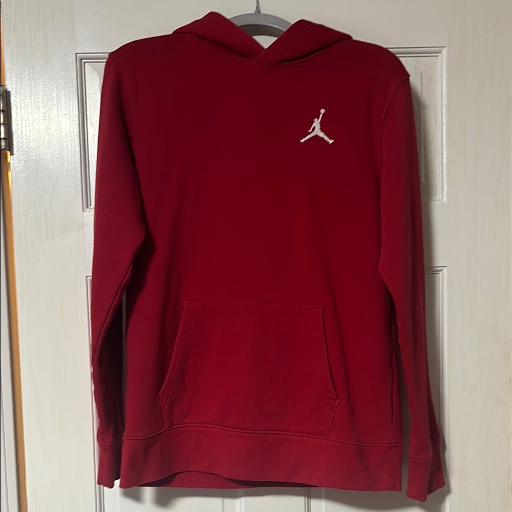 Youth XL Jordan Red Sweatshirt hoodie pullover with Iconic Jumpman Logo